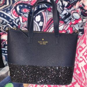 Glitter cross body purse